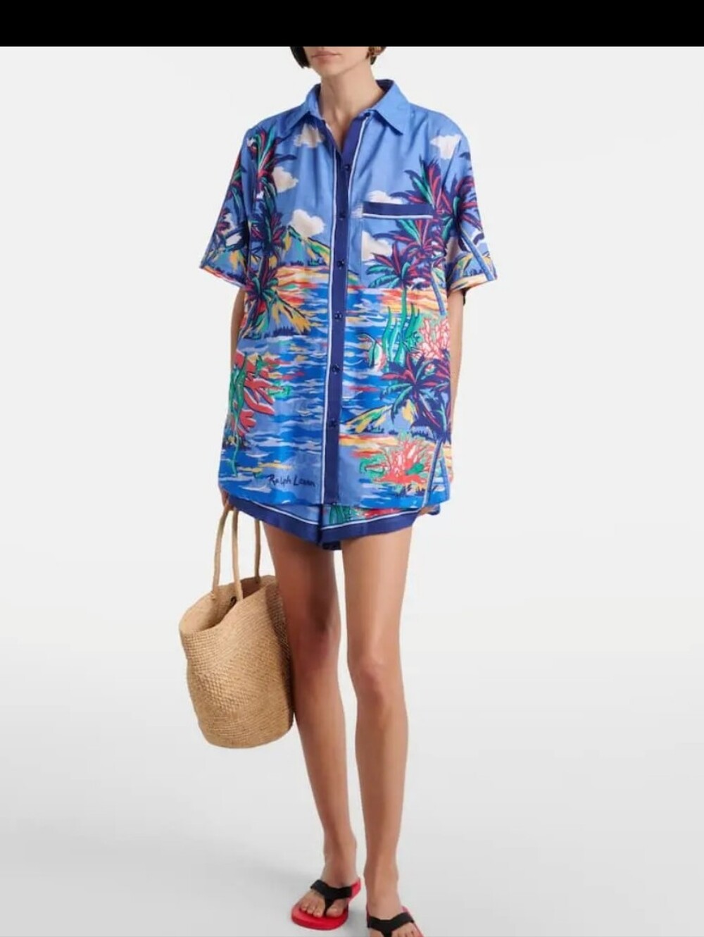 Polo Ralph Lauren Tropical Button-Up Shirt Size Large